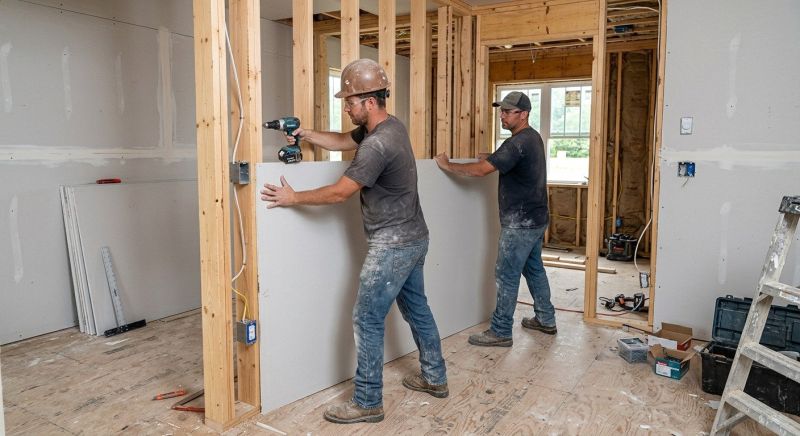Garage Wallboard Installation in Overland Park, KS